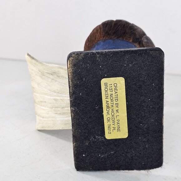 Uncle Sam Eagle Patriotic Wood Carving By W.L. Bill Payne Oklahoma Folk Art - Picture 9 of 9